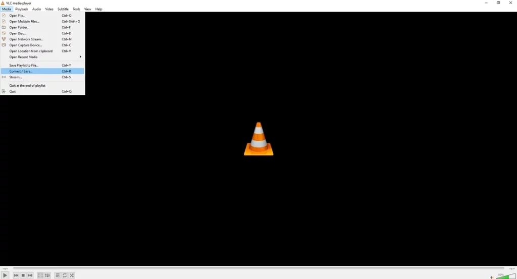 Convert or Save Option in VLC