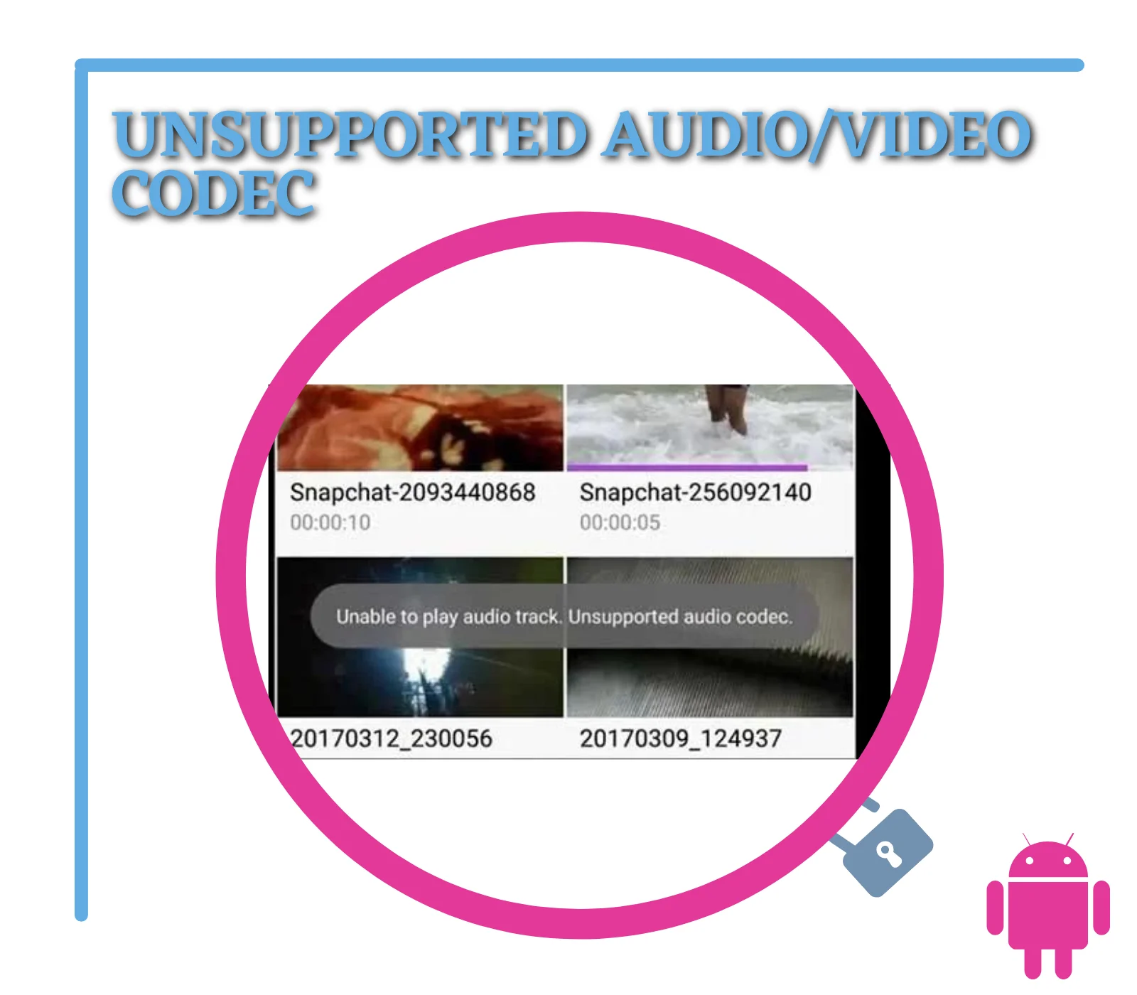 Fix Unsupported Audio Video Codec