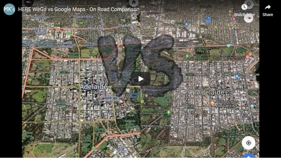 HERE WeGo vs Google Maps | Video