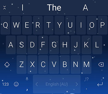 SwiftKey Theme Snowy Sky