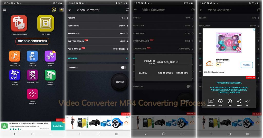 Video Converter MP4, 3GP, MKV Cutter Trimmer