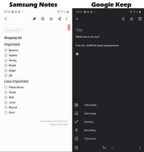 google keep samsung watch