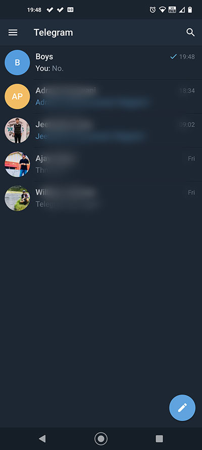Telegram Interface