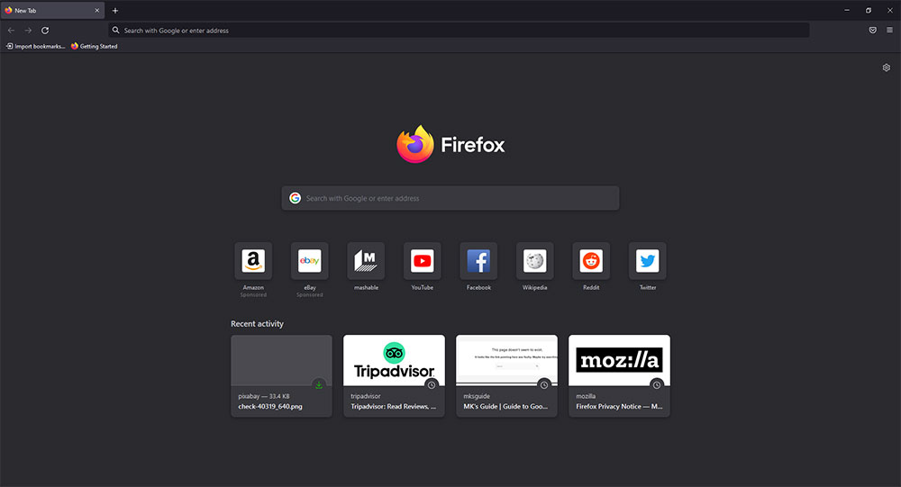 Firefox Interface