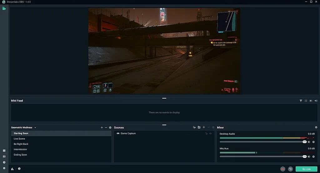 Streamlabs Game Capture Interface