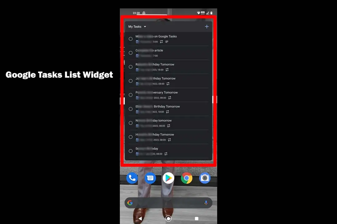 Google-Tasks-List-Widget