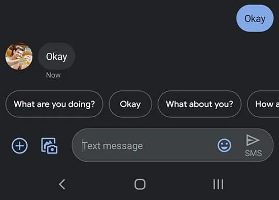 Google Messages Smart Reply