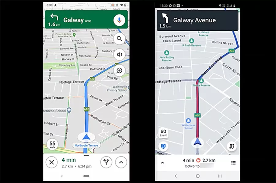 Google Maps vs Uber Navigation