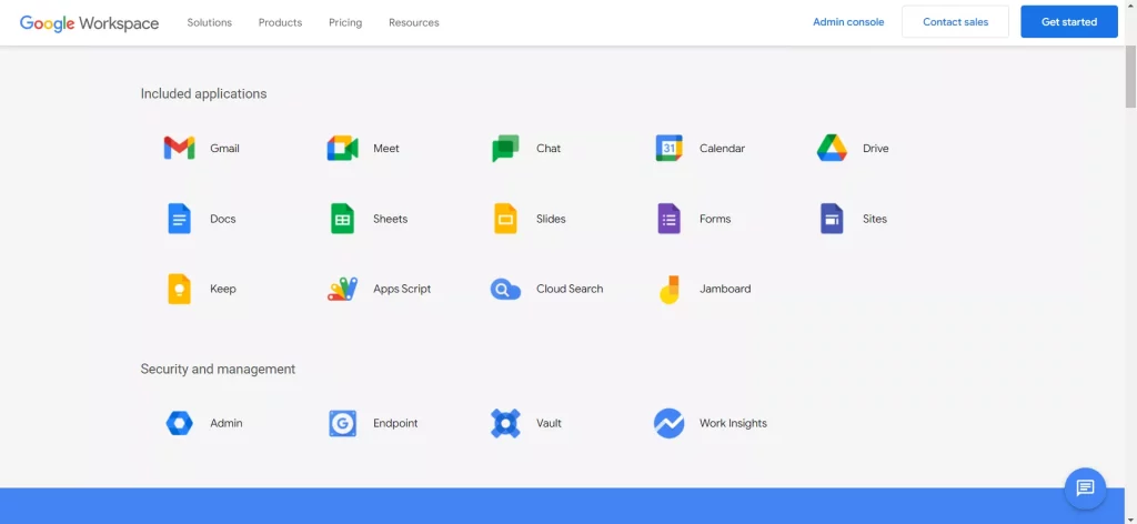 Google Workspace All Apps