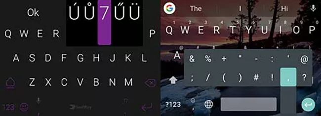 SwiftKey and Gboard Accents and Special Characters