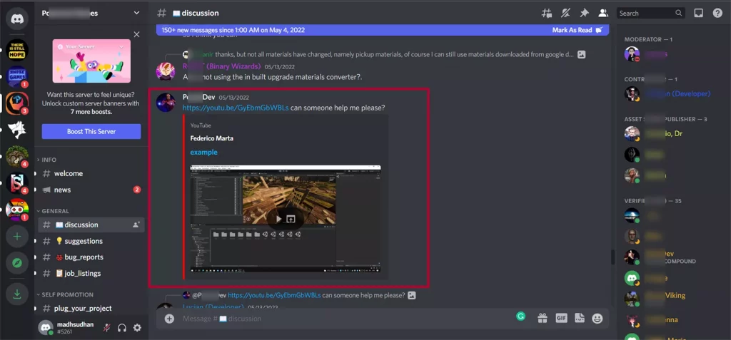 YouTube Video in Discord