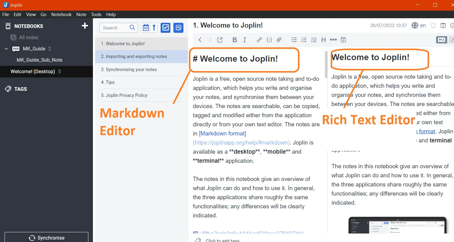 Rich-text-vs-Markdown-in-Joplin