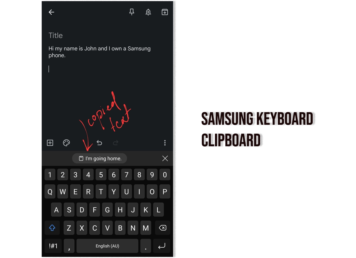 Samsung Keyboard Clipboard