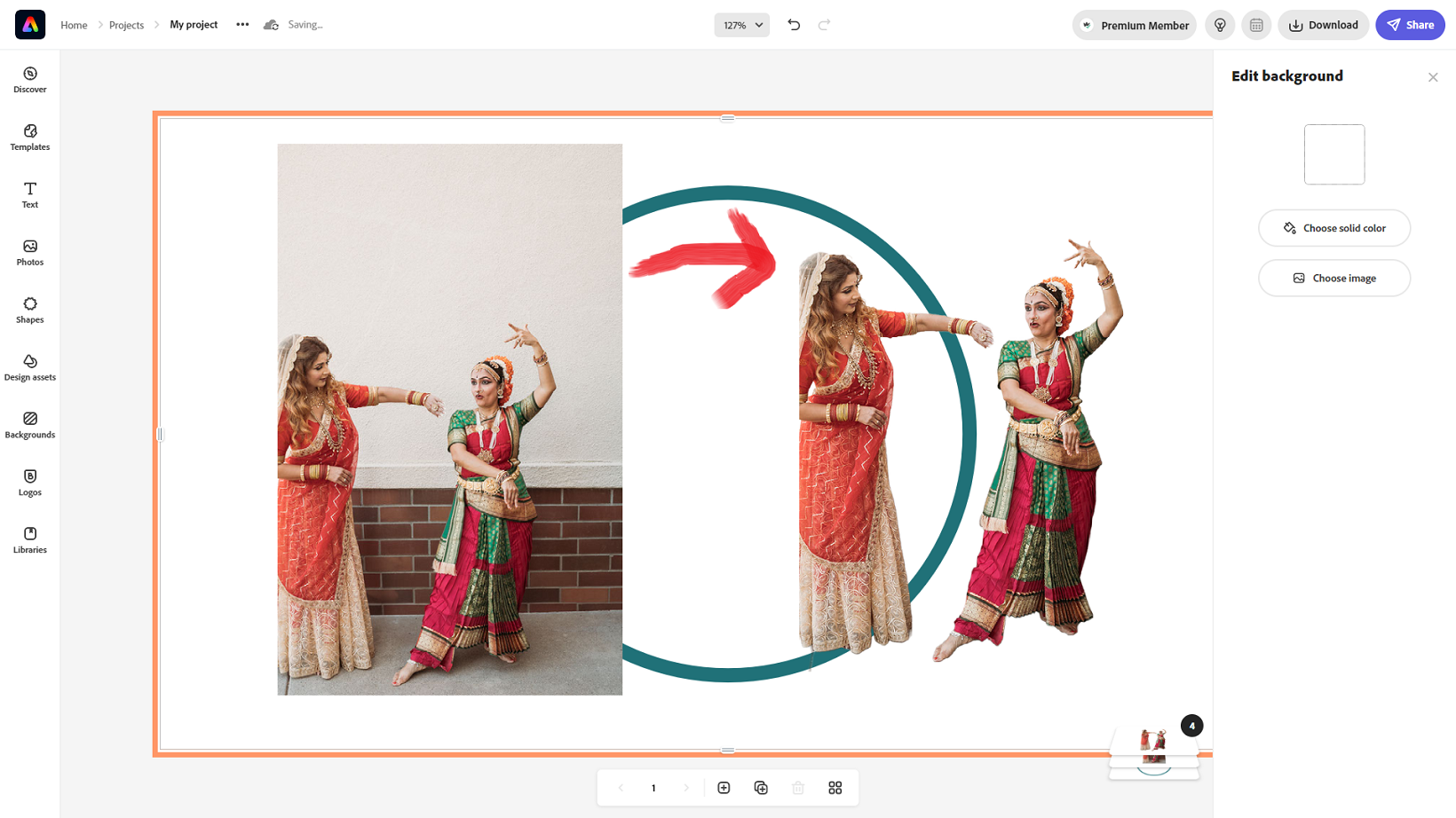 Background Remover in Adobe Express