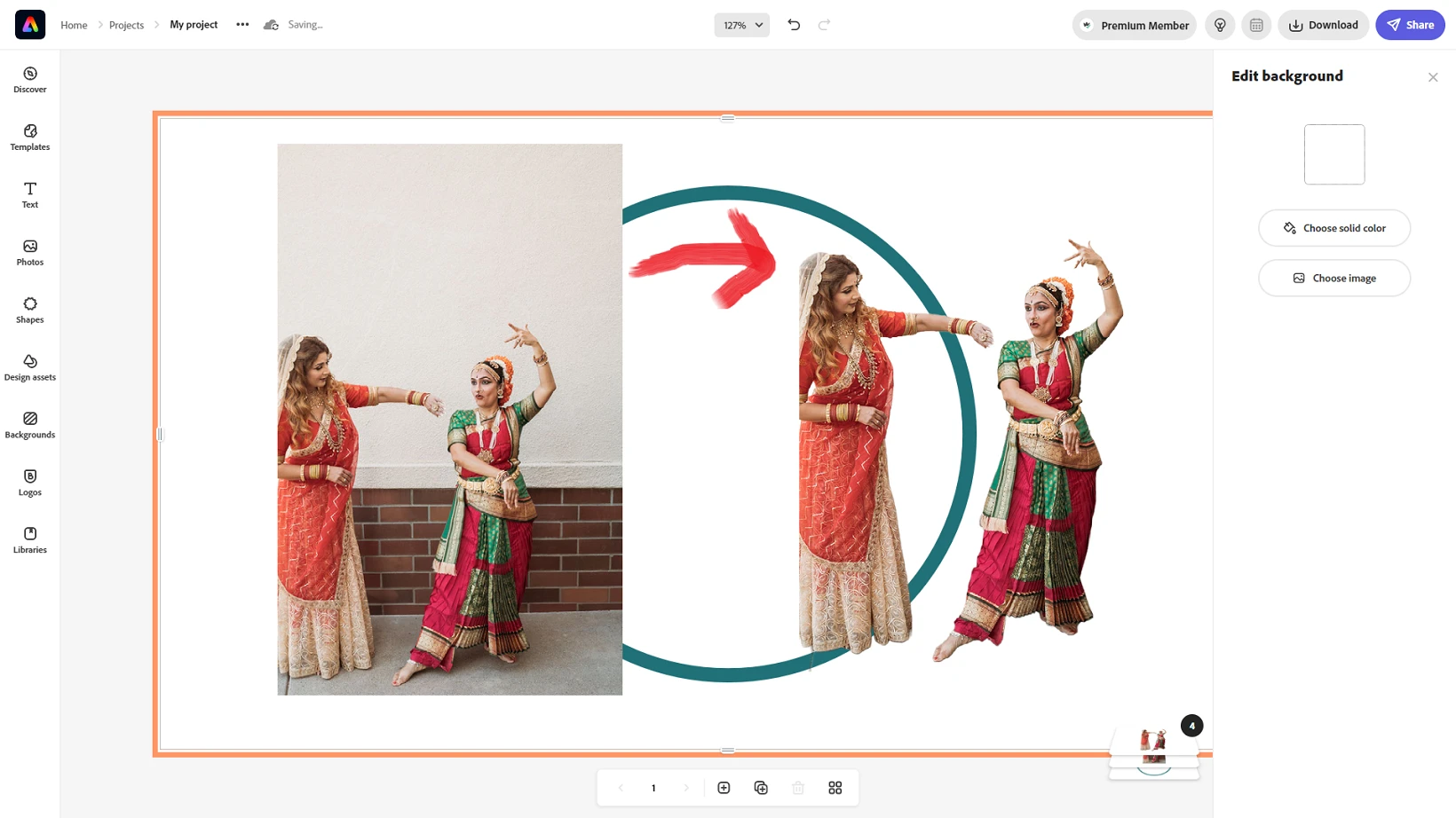 Background Remover in Adobe Express