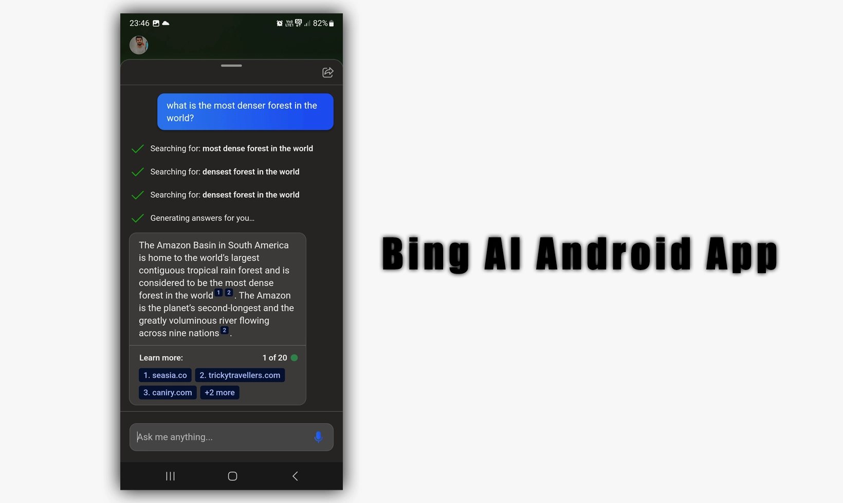 Bing AI Android App