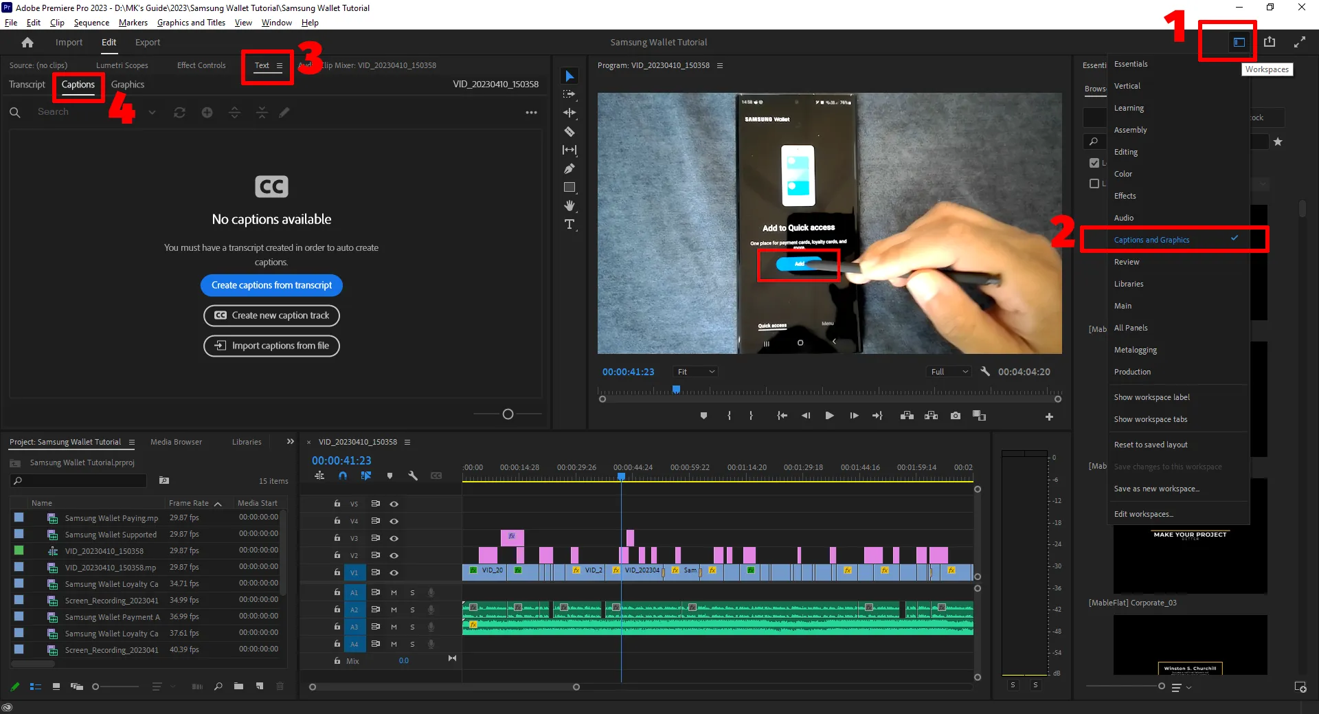 Generate Captions in Premiere Pro Automatically