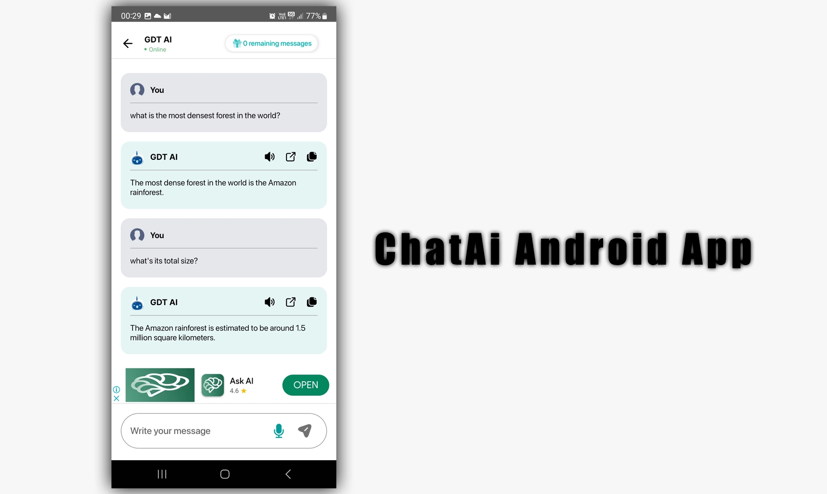ChatAi Android App