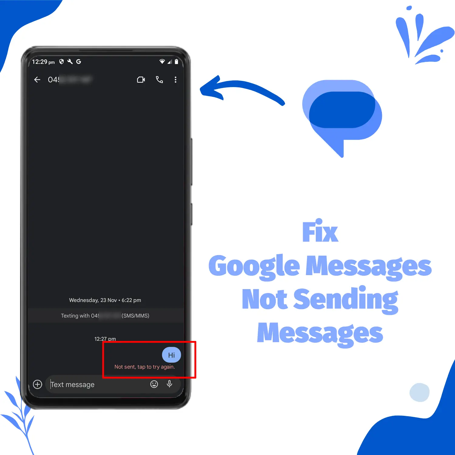 Fix Google Messages not Sending Messages