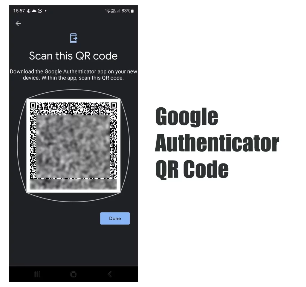 Restoring Google Authenticator Accounts