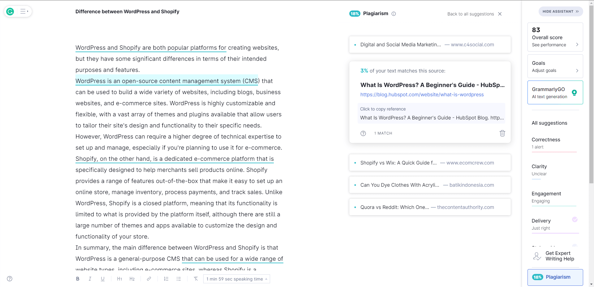 Grammarly Detecting ChatGPT