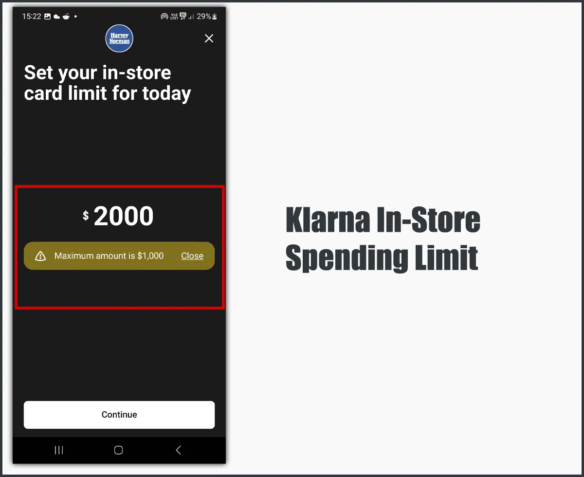 Klarna In-Store Spending Power