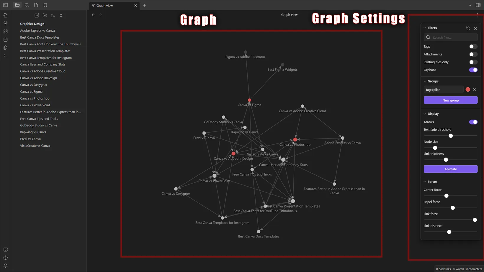 Obsidian Notes Graph View