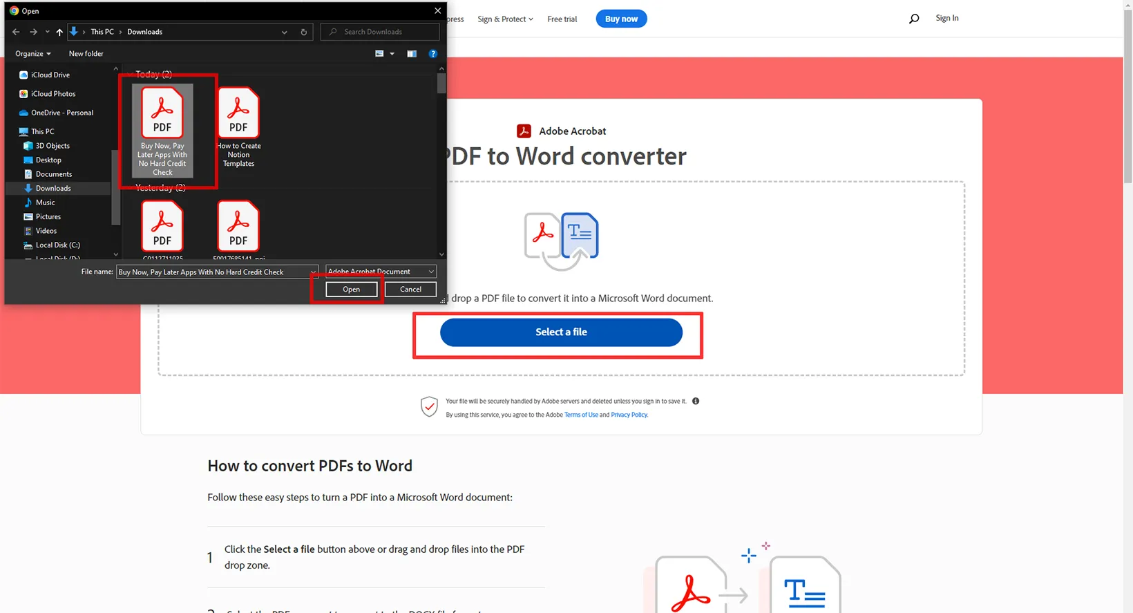 Online PDF to Word Converter