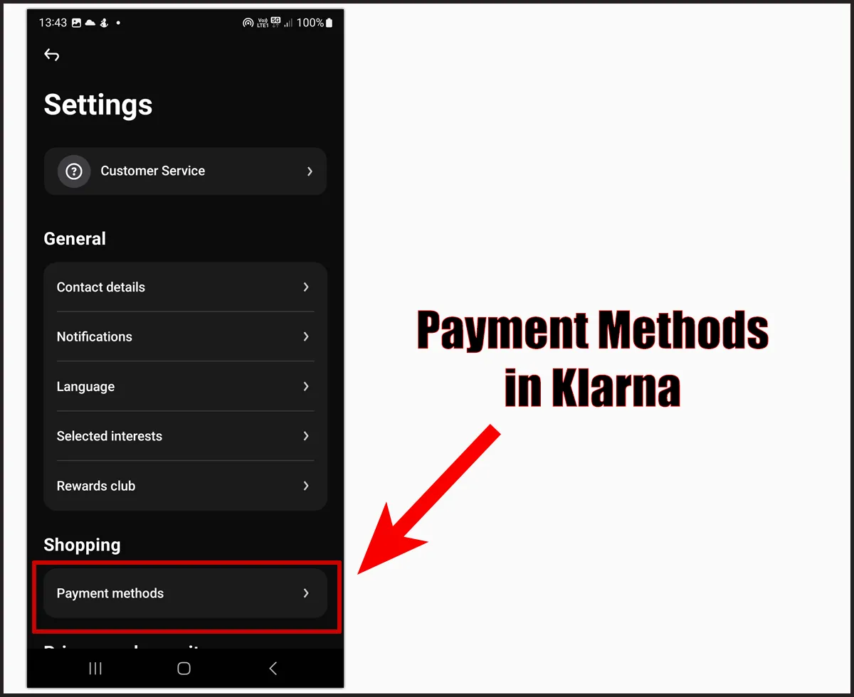 Payment Methods in Klarna