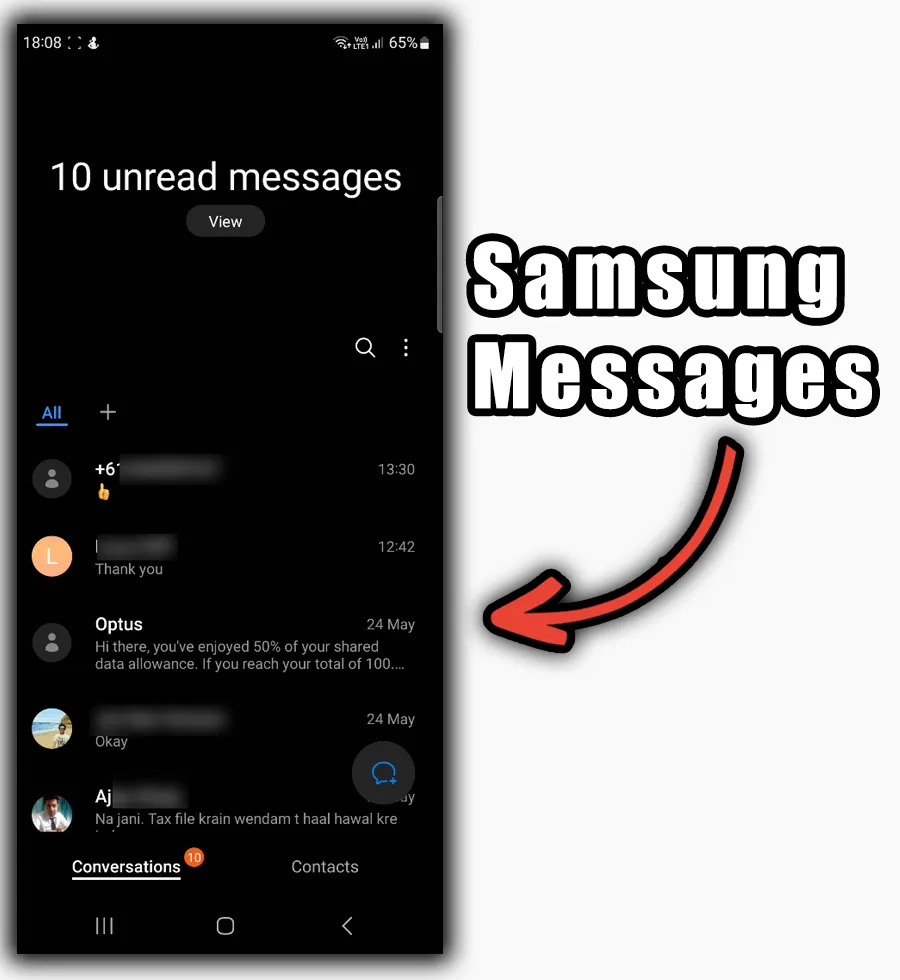 Samsung Messages