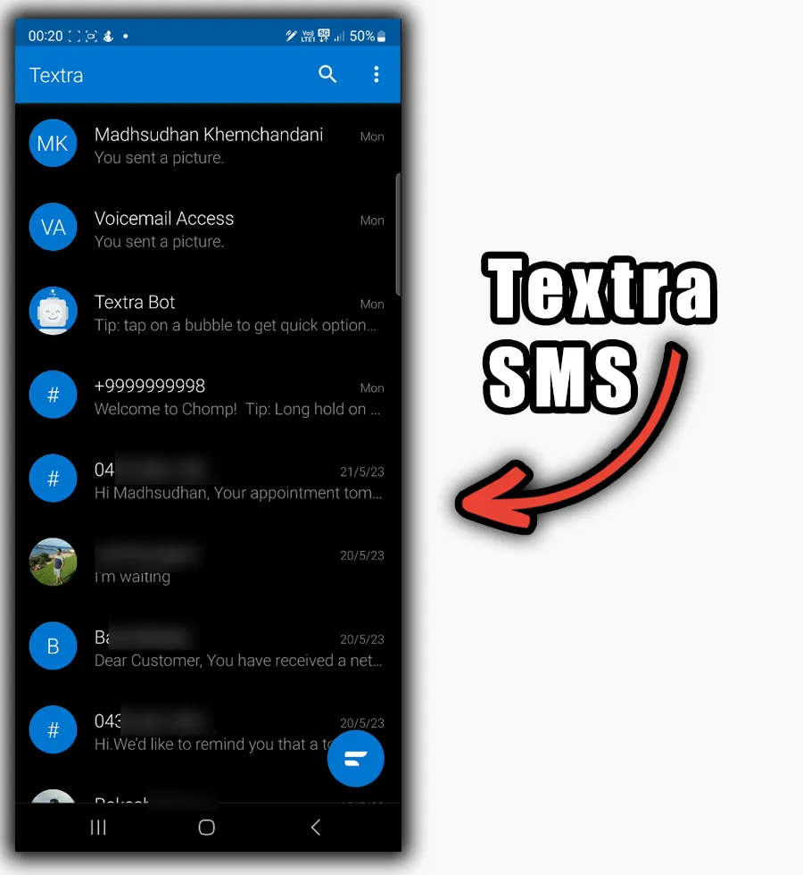 Textra SMS Android