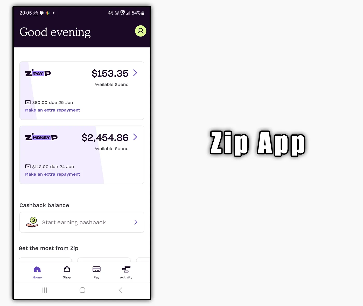Zip Pay App