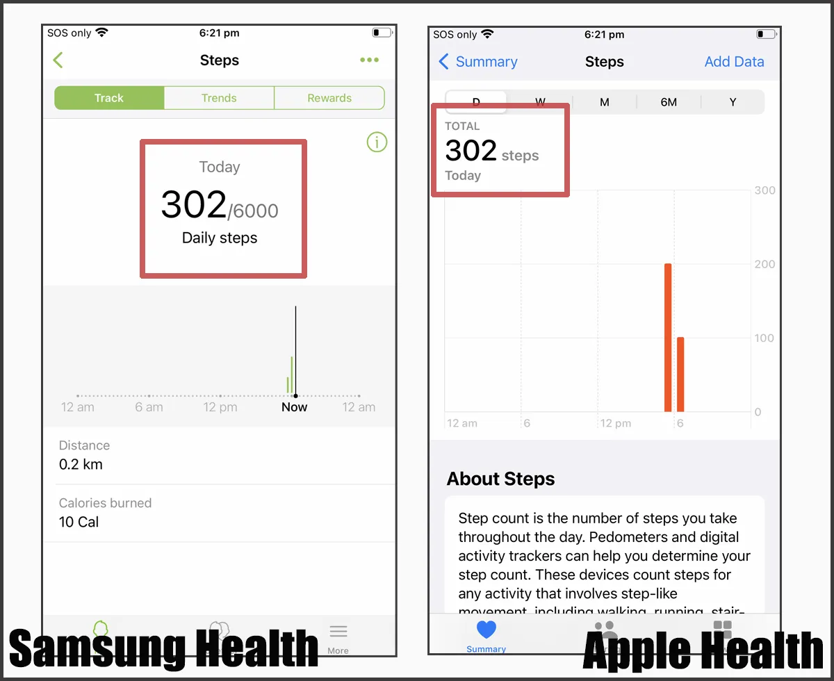 Samsung Health vs Apple Health