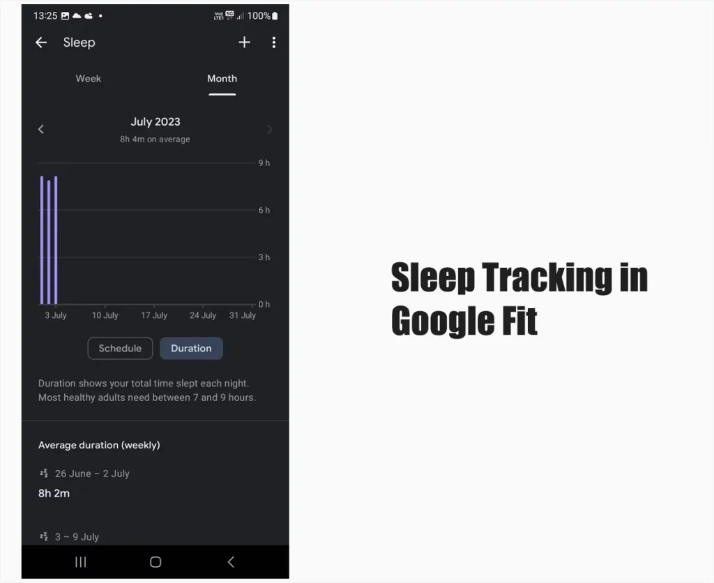 Sleep Tracking in Google Fit